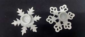 Porte-collants de Noël en forme de flocon de neige doré de luxe, décoration murale en métal écologique à prix avantageux - Product Image 2