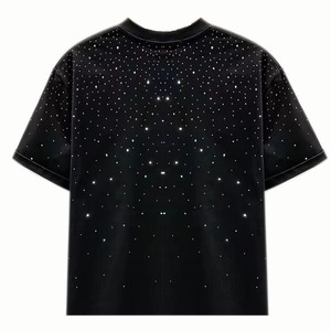 เสื้อยืดผู้ชายประดับเพชรเทียม ดีไซน์ใหม่ ขายดีที่สุด ราคาส่ง MOQ ต่ำ ความต้องการสูง - Product Image 3