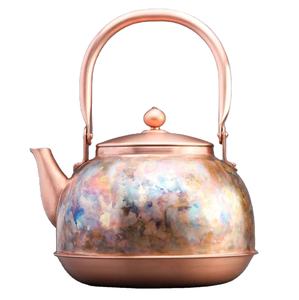 Tetera de Latón Estilo Impreso Hecha a Mano, con Grabado Floral Intenso, Tetera de Metal Decorativa para Exhibición de Decoración de Hogar de Lujo - Product Image 1