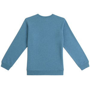 Sweat-shirt pour fille, intérieur brossé, toutes saisons, essentiels, coton, mélange de polyester recyclé - Product Image 2