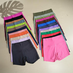 Shorts Casuales de Verano para Mujer al por Mayor, con Cordón Ajustable, Pierna Ancha, Ligeros, de Color Sólido, Elásticos, Sin Costuras, para Fitness - Product Image 2