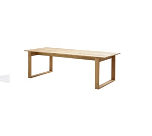Mesa de Comedor Rectangular Moderna de Madera Maciza, Diseño Minimalista, Mueble Estable para el Hogar, Uso en Jardín Exterior, Resistente al Agua - Product Image 1