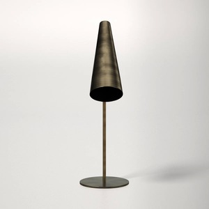 Lámpara de Mesa Contemporánea de Latón con Pantalla Metálica, Elegante Lámpara de Escritorio para Estudio y Espacio de Trabajo - Product Image 6
