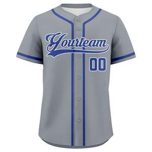 เสื้อเบสบอลผู้ชายขายส่ง ปักโลโก้ได้ตามต้องการ เสื้อกีฬาติดกระดุม - Product Image 2