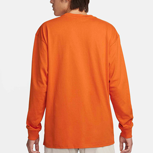Latest 2025 Men's Casual Full Sleeve T Shirts Custom Printed Blank Letter Worsted Breathable Knitted Silk Screen Printed Tee - Product Image 2