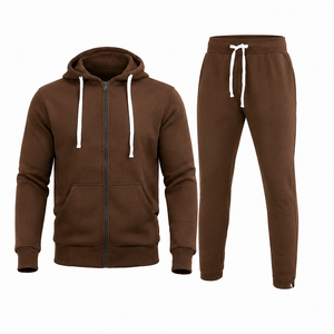 Ensemble sweat-shirt à capuche et pantalon de jogging pour homme, en molleton doux, idéal pour les activités de fitness - Product Image 1