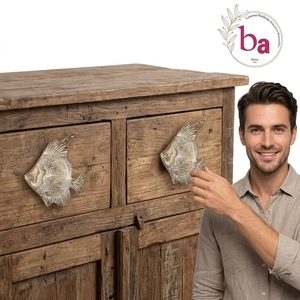 Pomo de Gabinete Moderno de Hierro Fundido con Forma de Pez, Ecológico, Estilo Costero, para Muebles, Hogar u Oficina, Diseño Duradero - Product Image 2