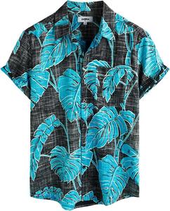 Camisa suave de manga corta para hombre, con estampado floral tropical, informal, para playa, con botones, de verano, vibrante y colorida, camiseta de verano para hombre - Product Image 1