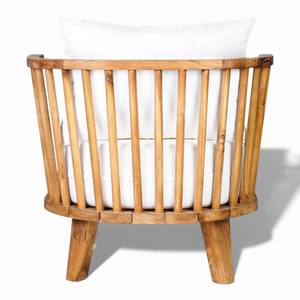 Canapé-lit de jardin en teck massif moderne avec coussins imperméables pour hôtel de luxe, villa, mobilier de patio - Product Image 3