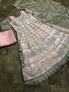 Vestido Anarkali de Diseñador, Salwar Kameez Indio Pakistaní, Vestido de Fiesta de Boda - Product Image 5