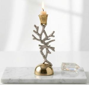 luxury Silver Metal Branch Taper <b>Candle</b> holder for <b>wedding</b> Centerpiece Home Decore - Product Image 1