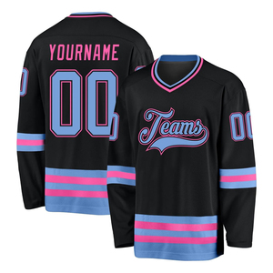 Maillot de hockey sur glace blanc personnalisé 2026 – Prix de gros – Col en V unisexe – Tenue de sport en maille rayée à manches longues – Personnalisable ODM OEM - Product Image 6