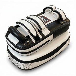 Professional Microfiber Leather Muay Thai <b>Kick</b> Pads Curved Lightweight Training <b>Shield</b> for Boxing MMA Martial Arts Gear - Product Image 5