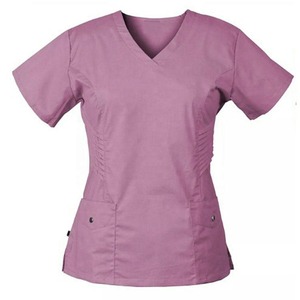 New Premium Quality Hospital <b>Nursing</b> <b>Scrub</b> Cotton/Polyester Short Sleeve Top Pant Regular Fit V-Neck <b>Nursing</b> <b>Scrub</b> - Product Image 2