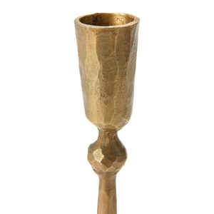Rustic Hammered Bronze Taper <b>Candle</b> Holder Hand Forged Antique Style For Vintage Home Decor High Quality Metal HandiCrafts - Product Image 3
