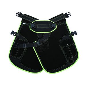 Nouvel Tablier de Fermeur en Cuir et Toile Robuste avec Porte-Clous Magnétique, Poches à Couteaux, Taille Ajustable - Product Image 1