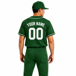 Maillot de baseball haut de gamme 100 % polyester à manches courtes, antibactérien et respirant, idéal pour l'entraînement et les matchs d'équipe - Product Image 3