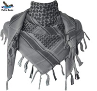 OEM Flying Eagle 100% Katun Arab Shemagh Kamuflase Gurun Keffiyeh Bernapas Tahan Angin Tahan Debu Kustom Penutup Kepala Pria