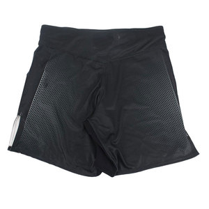 Shorts de sport pour homme noirs à empiècements géométriques, taille mi-haute, élastiques, séchage rapide, en Spandex et Polyester - Product Image 2