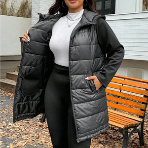 Fabricantes de Ropa de Marca Privada, Chaleco Acolchado Verde sin Mangas con Cierre Completo y Logotipo Personalizado para Mujer, 2026 - Product Image 4