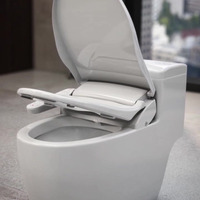 TREVI ALB-3500 Siège de bidet moderne avec contrôle de la température de l'eau, réglages ajustables, buse antibactérienne, fonction de lavage féminin