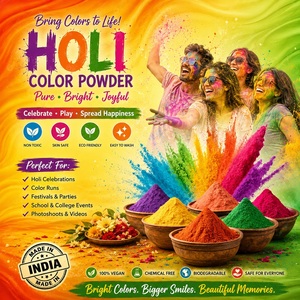 Poudre de craie naturelle Holi 100g pour révélation du sexe, course colorée, marathons, et lancer de poudre de maïs - Grande Vente - Product Image 3