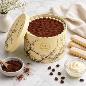 Boîtes en <span class=keywords><strong>carton</strong></span> recyclables et réutilisables de luxe, de qualité <span class=keywords><strong>alimentaire</strong></span>, pour pâtisserie, desserts, tiramisu, cheesecake, avec fermeture magnétique - Product Image 1