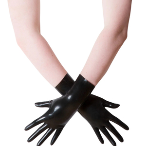 Red PU Wrist-Length <b>Gloves</b> Plain Style Unlined for Daily Use opera <b>gloves</b> Plain style winter <b>gloves</b> Unlined casual - Product Image 2