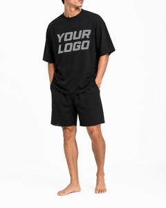 Camiseta Negra Extra Grande para Hombre con Logotipo Personalizado en la Parte Delantera, Cuello Redondo, Manga Corta, Estilo Casual, 100% Algodón Transpirable - Product Image 3