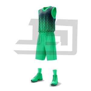 Tenue d'entraînement de basketball personnalisée, maillot et short en polyester respirant, impression par sublimation intégrale, sangle réglable, athlétique - Product Image 4