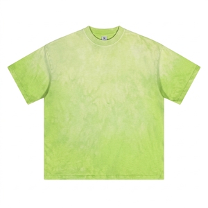 Camisetas Personalizadas de Alta Calidad para Hombre, Tejido de Algodón Grueso de 250 g/m², Estilo Vintage, Lavado Ácido, Impresión Serigráfica - Product Image 3