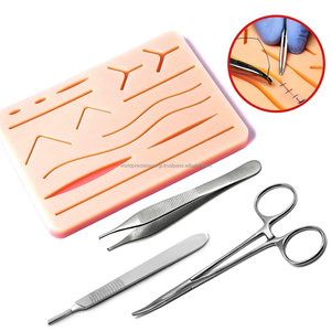 Kit de formation manuel de précision chirurgicale mondiale pour la pratique de la suture, modèle de peau en silicone, ensemble d'apprentissage des compétences de suture pour étudiants en médecine - Product Image 5