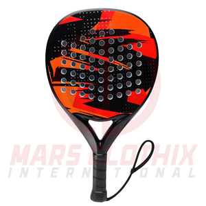 Raqueta de Pádel de Fibra de Carbono, Forma Redonda, Diseño Gráfico, Agarre Antideslizante, Uso en Exteriores, Ligera - Product Image 3