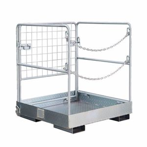 Heavy Duty 36"x36" Forklift Safety Cage with 1150lbs Capacity Man Basket Work Platform for Enhanced Workplace Safety - Product Image 2