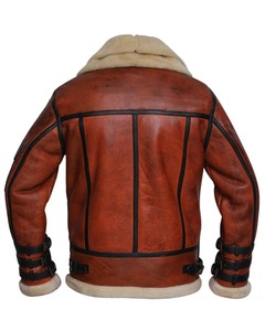 <b>Men</b> High Quality <b>Leather</b> <b>Jacket</b> Soft Full Zip Casual Comfortable Durable Fashion Regular Fit Winter - Product Image 3