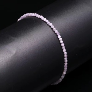 Natural Lepidolite Faceted Round Gemstone <b>Bracelet</b> 3MM Handmade Dainty <b>Stone</b> <b>Bracelet</b> For Women And Men Genuine Lepidolite - Product Image 1