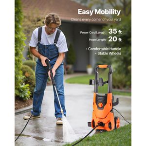 Idropulitrice Elettrica ad Alta Potenza, Max 4200 PSI, 2.8 GPM, con 4 Ugelli a Connessione Rapida per Uso Multiuso - Product Image 3