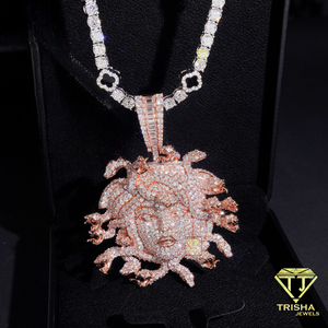 จี้ห้อยคอแบบ Iced Out ประดับเพชรโมอิสซาไนต์ เงินแท้ 925 เครื่องประดับฮิปฮอปสุดหรู - Product Image 3