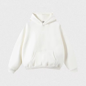 Oversized Full Zip Hoodie with Custom Front 3D Embroidery Logo Heavy Fleece Cotton Hooded <b>Jacket</b> for Unisex Streetwear - Product Image 5