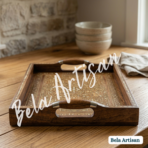 เขียงไม้เนื้อแข็งทำมือ Bela Artisan รูปทรงสี่เหลี่ยมผืนผ้า หนา 1.3 ซม. ลายตกแต่ง ปลอดภัยสำหรับเครื่องล้างจาน ปลอดสารพิษ - Product Image 2