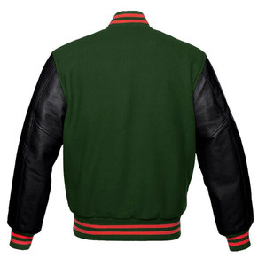 OEM Manufacturer Custom Front Baseball <b>Bomber</b> Letterman <b>Varsity</b> <b>Jacket</b> High Quality Embroidery Unisex Leather High Street - Product Image 4
