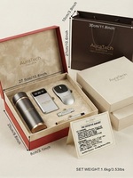 Juego de 5 Regalos Promocionales, Caja de Regalos de Agradecimiento, Vaso, Bolígrafo, Memoria USB, Ratón Inalámbrico, Banco de Energía para Mujeres y Hombres