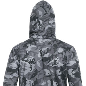Sudadera con Capucha de Pesca para Hombre, Talla Grande, Protección Solar UPF 50, Estampada, con Máscara Facial, Ligera, de Manga Larga, Secado Rápido y Transpirable - Product Image 5