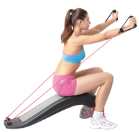 ALLWINWIN SBD03 Banc de musculation - Banc à tubes de résistance - Chaise romaine - Machine d'hyperextension abdominale