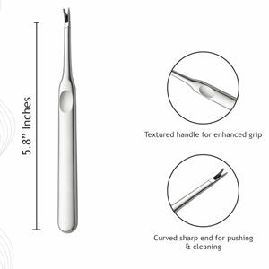 UBI - Cortador y Recortador de Cutículas en Forma de V de Acero Inoxidable Reutilizable para Manicura, Herramienta para Eliminar Cutículas de Uñas - Product Image 2
