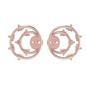 Indian Manufactured Luxury Diamond <b>Earrings</b> for Women Certified Brilliant Round Cut Diamond Sustainable Fine Available For Sale - Product Image 2