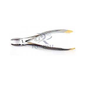 Forceps d'extraction dentaire manuels réutilisables légers et durables en acier inoxydable avec poignée ergonomique pour l'élimination des dents - Product Image 6