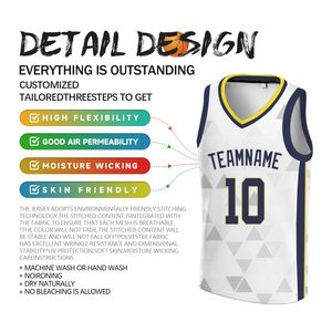 Custom Sublimation Printed Summer Basketball Jerseys Lightweight Breathable 100% Polyester Sleeveless Anti-Bacterial - Product Image 5