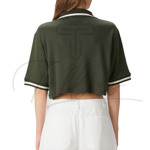 เสื้อครอปท็อปผู้หญิงคุณภาพสูง ดีไซน์ใหม่ทันสมัย ระบายอากาศได้ดี ขายส่ง ราคาพิเศษ สำหรับขายออนไลน์ - Product Image 4