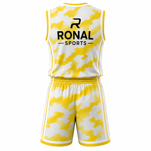 Tenue de Basketball Personnalisée avec Logo pour Hommes, Services OEM, Uniforme de Basketball à Séchage Rapide Personnalisé 2026 par Ronal Sports - Product Image 2